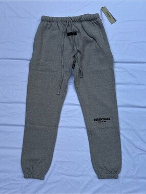 AUTHENTIC Essentials Fear Of God Cuffed Sweatpants - Dark Oatmeal